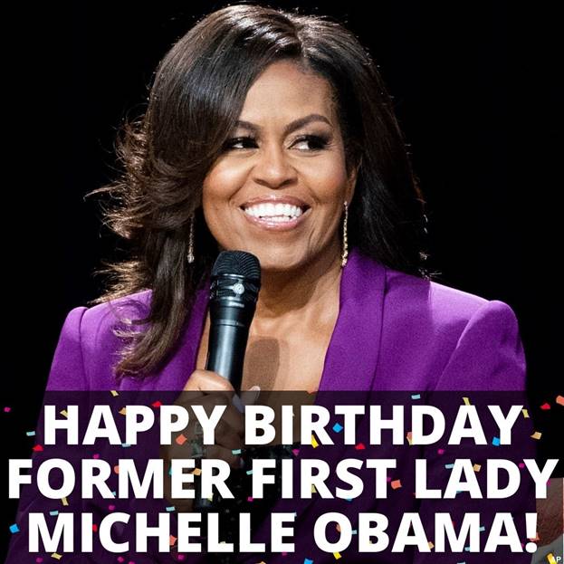 Happy birthday to former First Lady Michelle Obama! 