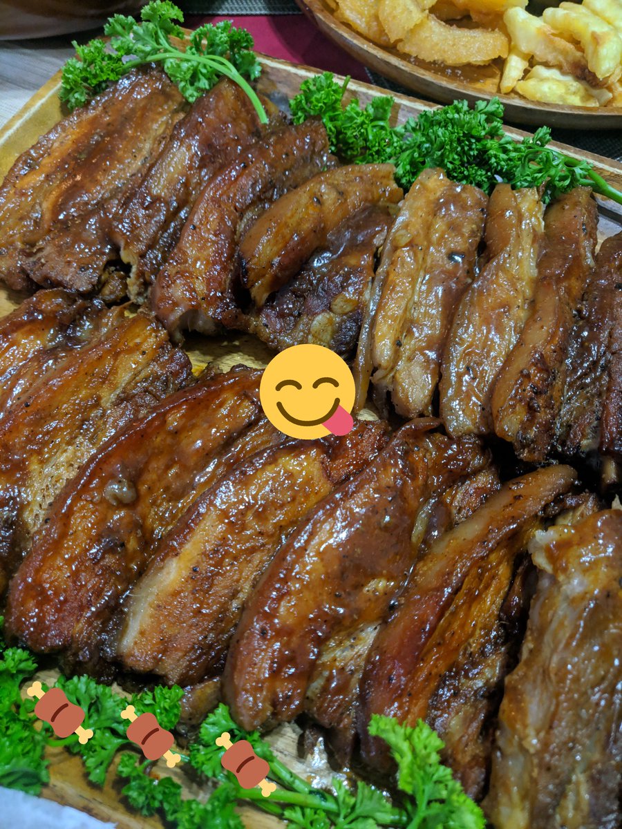adobocorn's tweet photo. Made my own version of BCD's Lord Byron's ribs! 😋 Huhu oh how I miss going on #foodtrips 😭 #ChefKim. https://t.co/HH4F6vmqS3