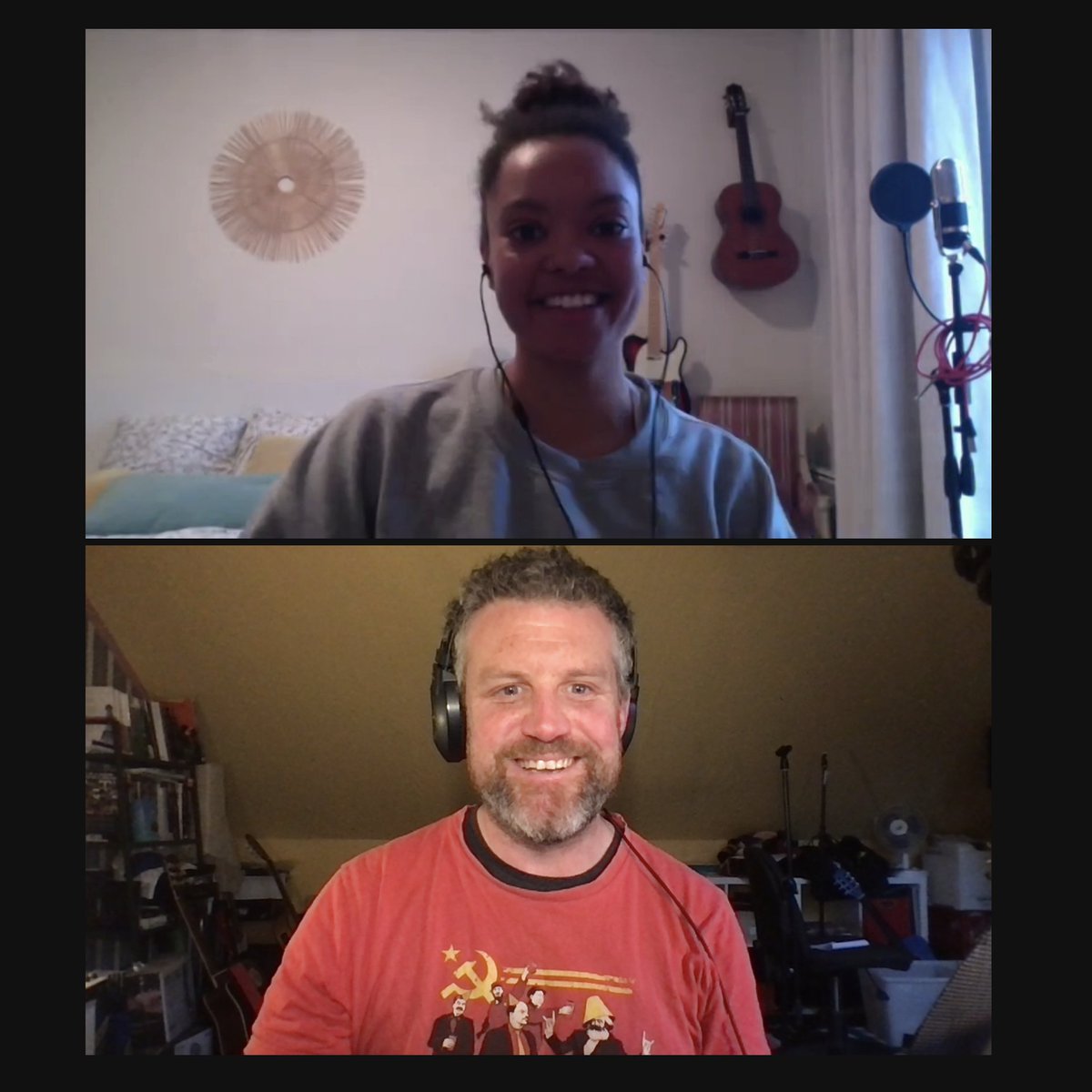 Direct from her Parisian apartment, <a href="/hi_im_shiv/">shiv</a> is @curlybert’s guest on #IrishBeats next!