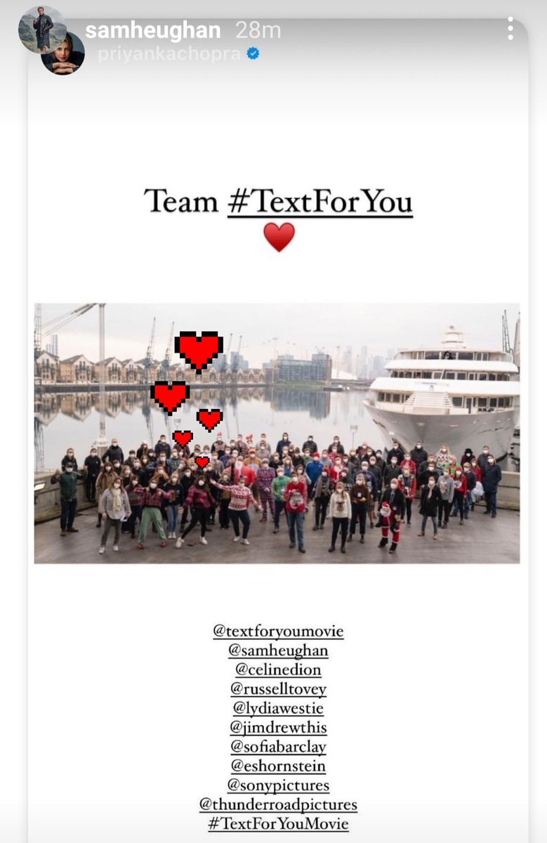 Elara38's tweet photo. #Samday was Priyanka's last day on #textforyoumovie set! Sam's and Pri's IG posts seemed like an episode of looking for Waldo &amp; i loved to play hide and seek with them! 🙈🤪
@SamHeughan 
@priyankachopra 
ICYMI Sam's post about his almost last day on set! 
https://t.co/ubQI8TByZ6 https://t.co/O6PiDJmqyf