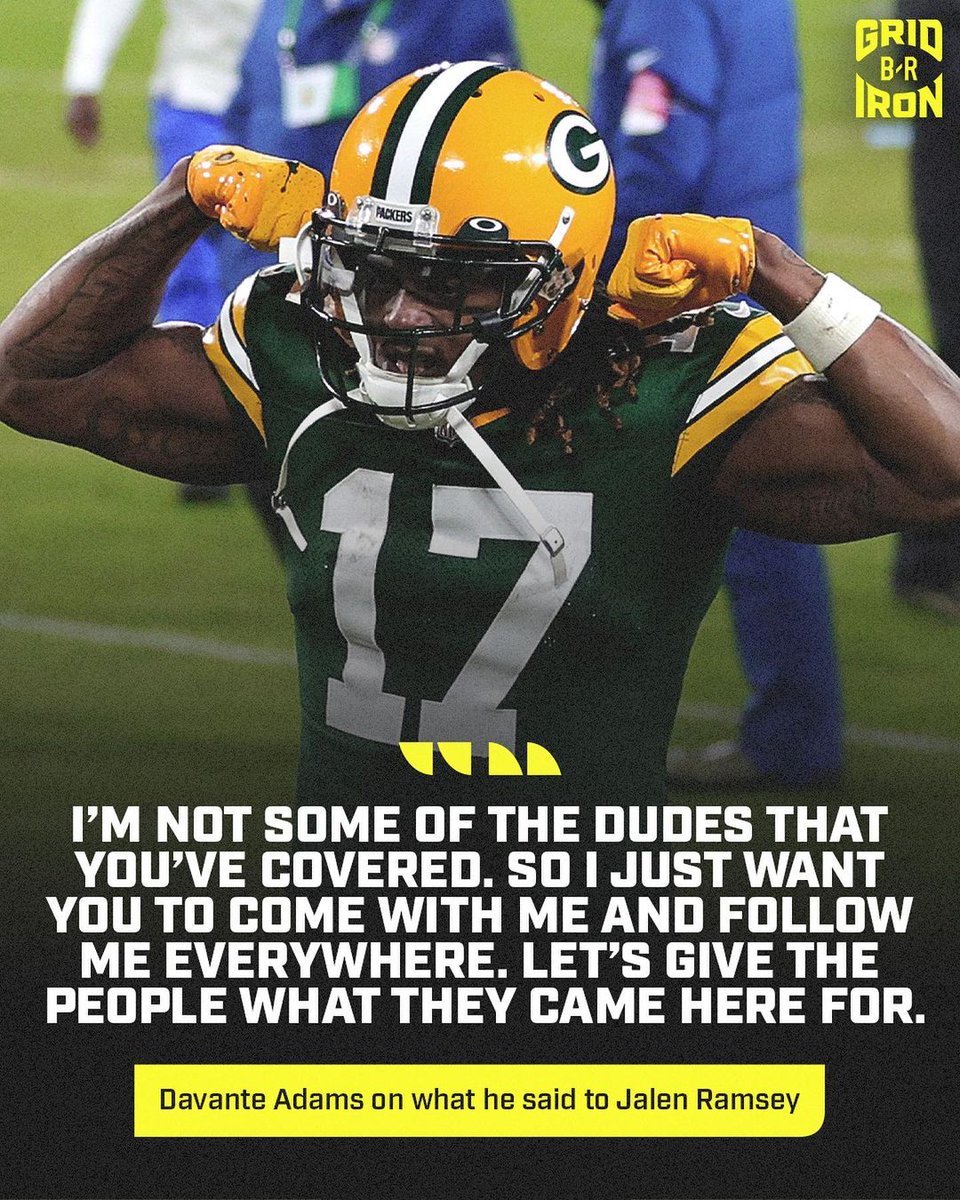 Davante Adams is that dude.

🤐 <a href="/brgridiron/">B/R Gridiron</a>