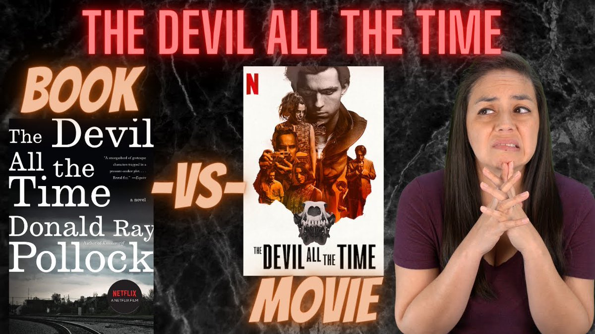 shelf2screen's tweet photo. My latest video is live.  I'm taking a look at The Devil All The Time by Donald Ray Pollock and the 2020 #Netflix adaptation Staring Tom Holland, Sebastian Stan and Robert Pattinson.  This Story is-seriously messed up.

Watch Now: https://t.co/nglgFKExxT

#bookvsmovie #booktube https://t.co/5ZOzBrcbg5
