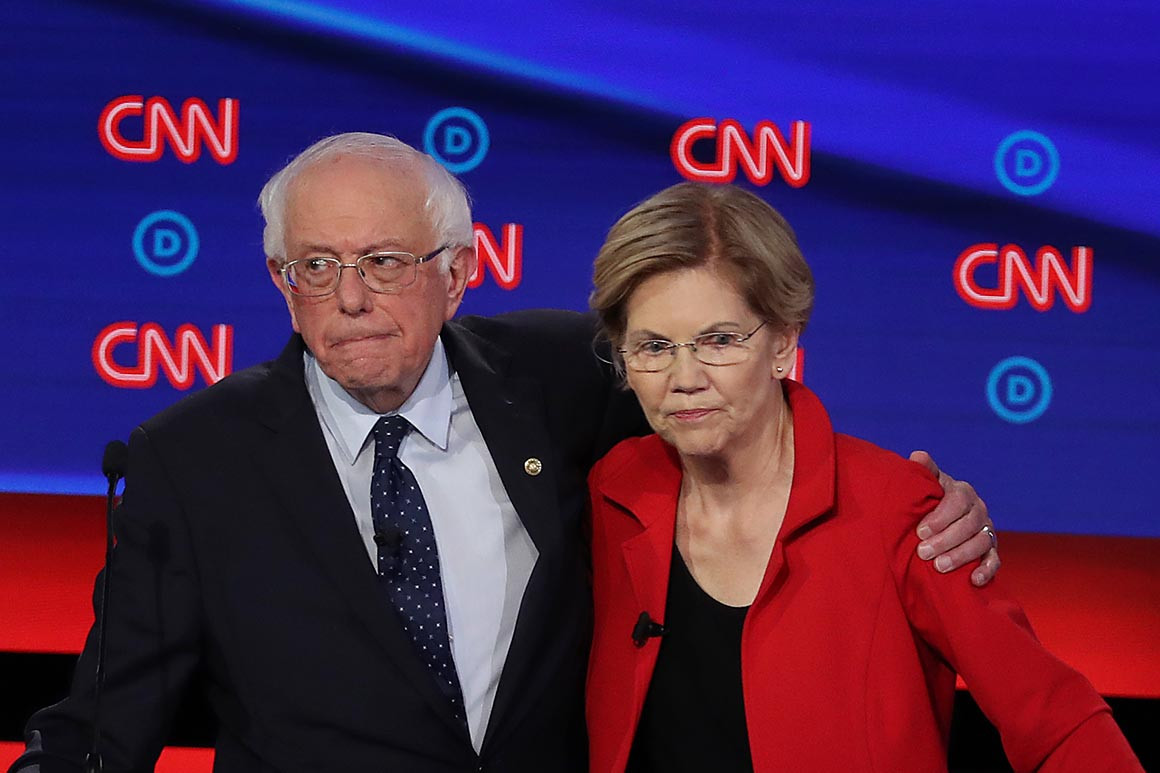 Look..... the hard left had their best crack at taking down a moderate. Sanders AND Warren ran... and were two of the final three left.They couldn't get it done. Live with that shit and FOCUS on the fact dems have the triple threat:House Senate1600.
