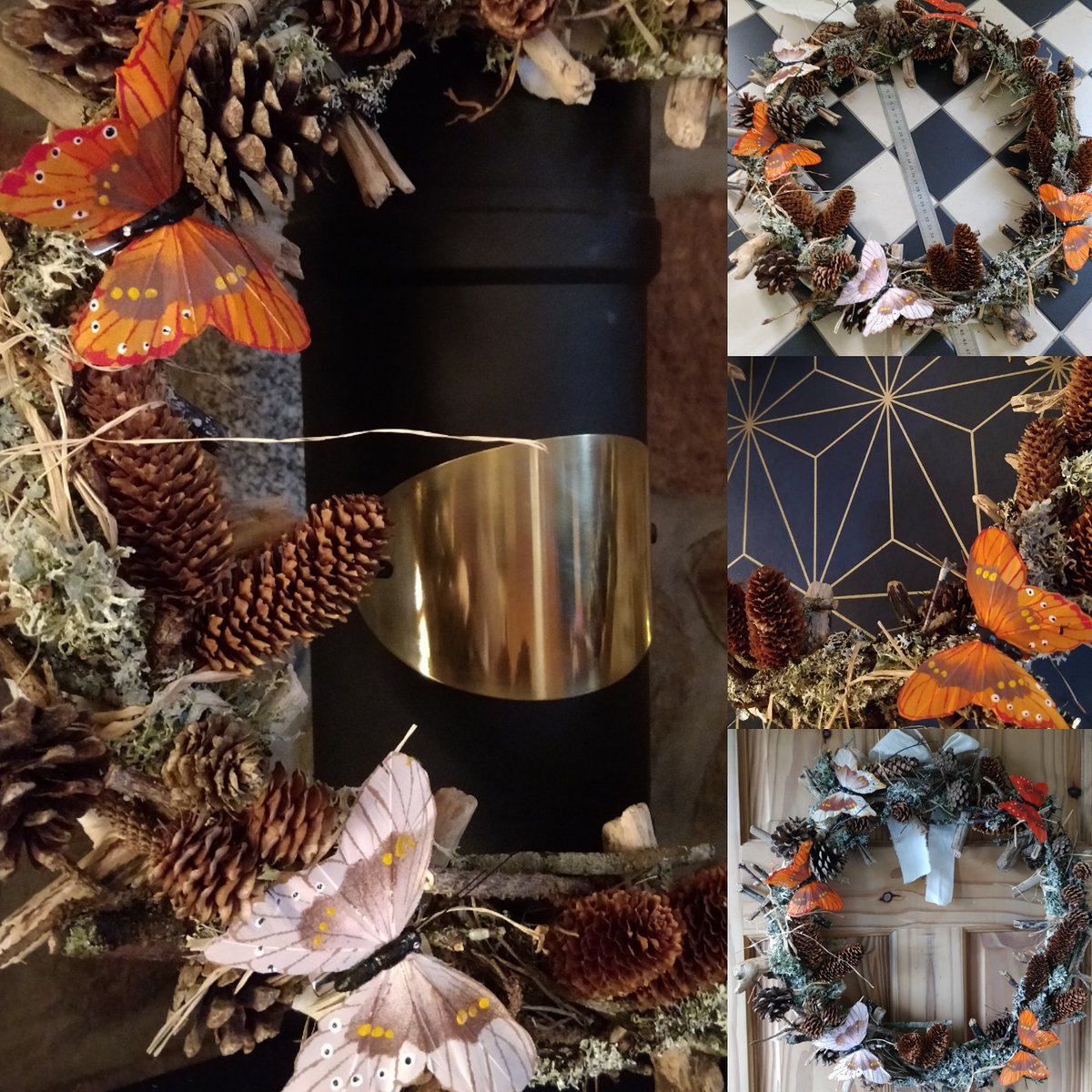 RubySue17008762's tweet photo. 'Forest Wreath' only one available as I don't have all the materials to make more!
https://t.co/LVftINscob

#forest #forestwalks #woodlandwalk #shopsmallbusinessuk #shoplocal #handmade #woodlandwreath #butterflies @theecofriendlylife @IQLT_Eco_Gifts @ecomisfits1 @smallbizshoutUK https://t.co/FxEB00vRMU