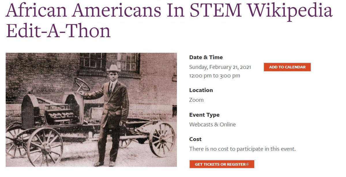 Black in Computing (@blkincomputing) on Twitter photo nmaahc.si.edu/event/african-… <a href="/BlkInEngineerng/">BlackInEngineering</a> #BlackAndSTEM #BlackInSTEM <a href="/blackcomputeHER/">blackcomputeHER.org</a> <a href="/NMAAHC/">Smithsonian’s NMAAHC</a> <a href="/Wikipedia/">Wikipedia</a> Everyone is welcome! nmaahc.si.edu/event/african-… <a href="/BlkInEngineerng/">BlackInEngineering</a> #BlackAndSTEM #BlackInSTEM <a href="/blackcomputeHER/">blackcomputeHER.org</a> <a href="/NMAAHC/">Smithsonian’s NMAAHC</a> <a href="/Wikipedia/">Wikipedia</a> Everyone is welcome!
