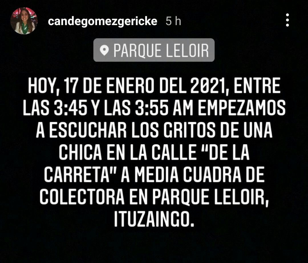 desaparecidaorg's tweet photo. #URGENTE compartir!!!, para que llegue a quien deba investigarlo!!, posible secuestro de una chica, ocurrió hoy 17/1 a la madrugada en calle "De la carreta," Parque Leloir, Ituzaingo, pcia. de Buenos Aires.
Cualquier información avisar ☎ 911

#NiUnaMenos https://t.co/FUC4b2IUan