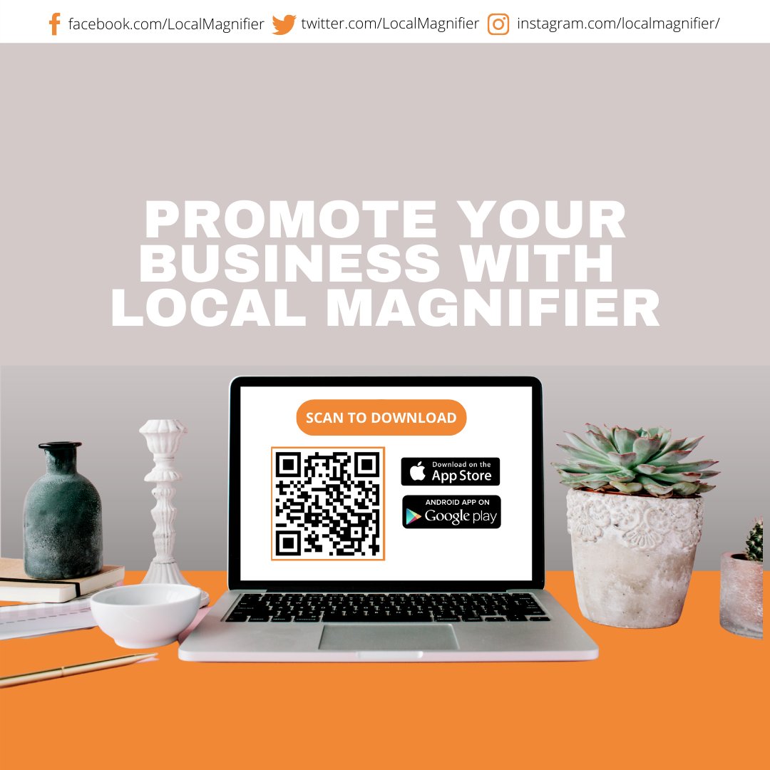LocalMagnifier's tweet image. If you are a business owner, this app is for you! Download #LocalMagnifier TODAY and promote your business to your locality.

#smallbusinessowner #smallbusiness #businessowner #community