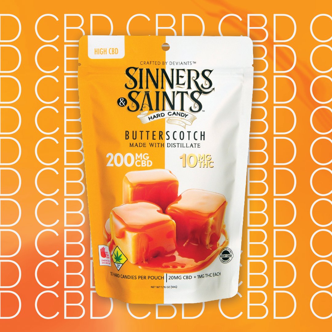 Going back to our medical roots... Introducing #Butterscotch 20:1 Sinners &amp; Saints Hard Candies. These high #CBD candies are extra special because they are certified by the DOH meaning we use the cleanest cannabis oil you can get, sourced from our very own <a href="/MONARCHgrow/">Monarch Grow</a> flower.