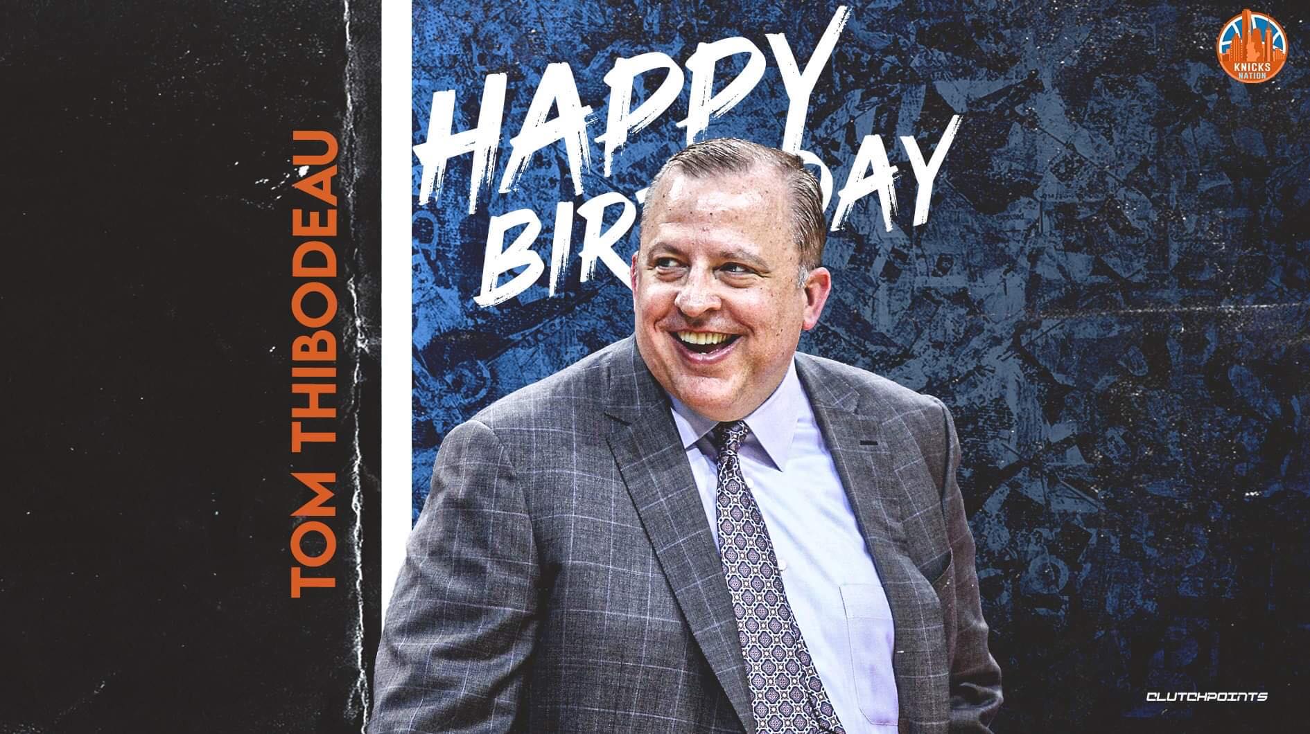 Join Knicks Nation in wishing Tom Thibodeau a happy 63rd birthday!  