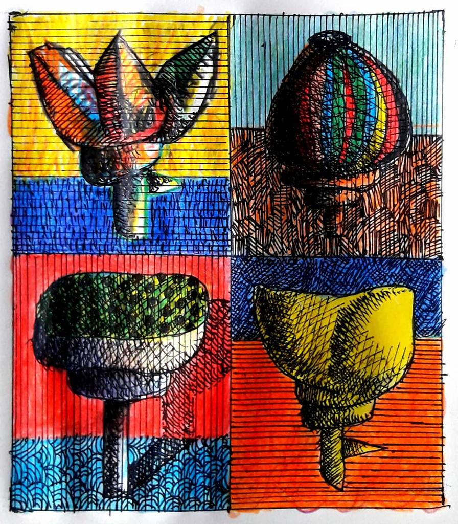 Anotaciones de un cuaderno íntimo del mes de enero 2021. Tinta y creyón sobre papel. #OscarSotilloArte #PintorVenezolano #VenezuelanCulture #ArteEnCuarentena #ArtEconomy #CaracasGrafica #CaracasArte