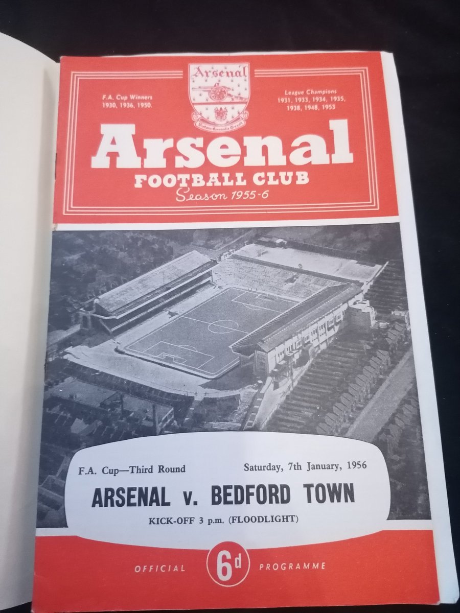 A member of our Supporters Club committee recently had this <a href="/arsenal/">Arsenal</a> vs <a href="/bedfordtown/">Bedford Town FC</a> programme handed down from their Grandad. What Eagles historic items do your relatives have that we should know about?

#eagles #bedford #arsenal #gunners #facup <a href="/EmiratesFACup/">Emirates FA Cup</a>
