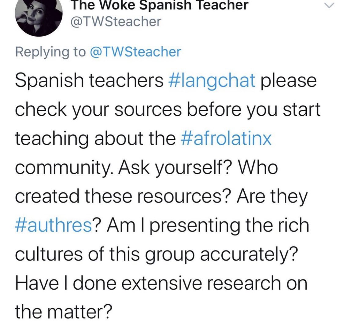 I want to make myself clear here. I don’t believe the history of accomplishments of BIPOC or any minoritized community should be relegated to a month. I believe the  school calendar - the timeline in history books have been designed to do so  #langchat  #BlackHistoryMonth  