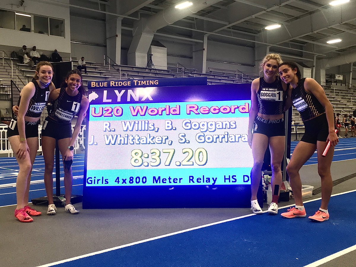 🔥8:37.20! New U20 World Record!! 🔥Congratulations Roisin Willis, Bailey Goggans, Juliette Whittaker and Sophia Gorriaran!
📺: flosports.link/35C7ORh
