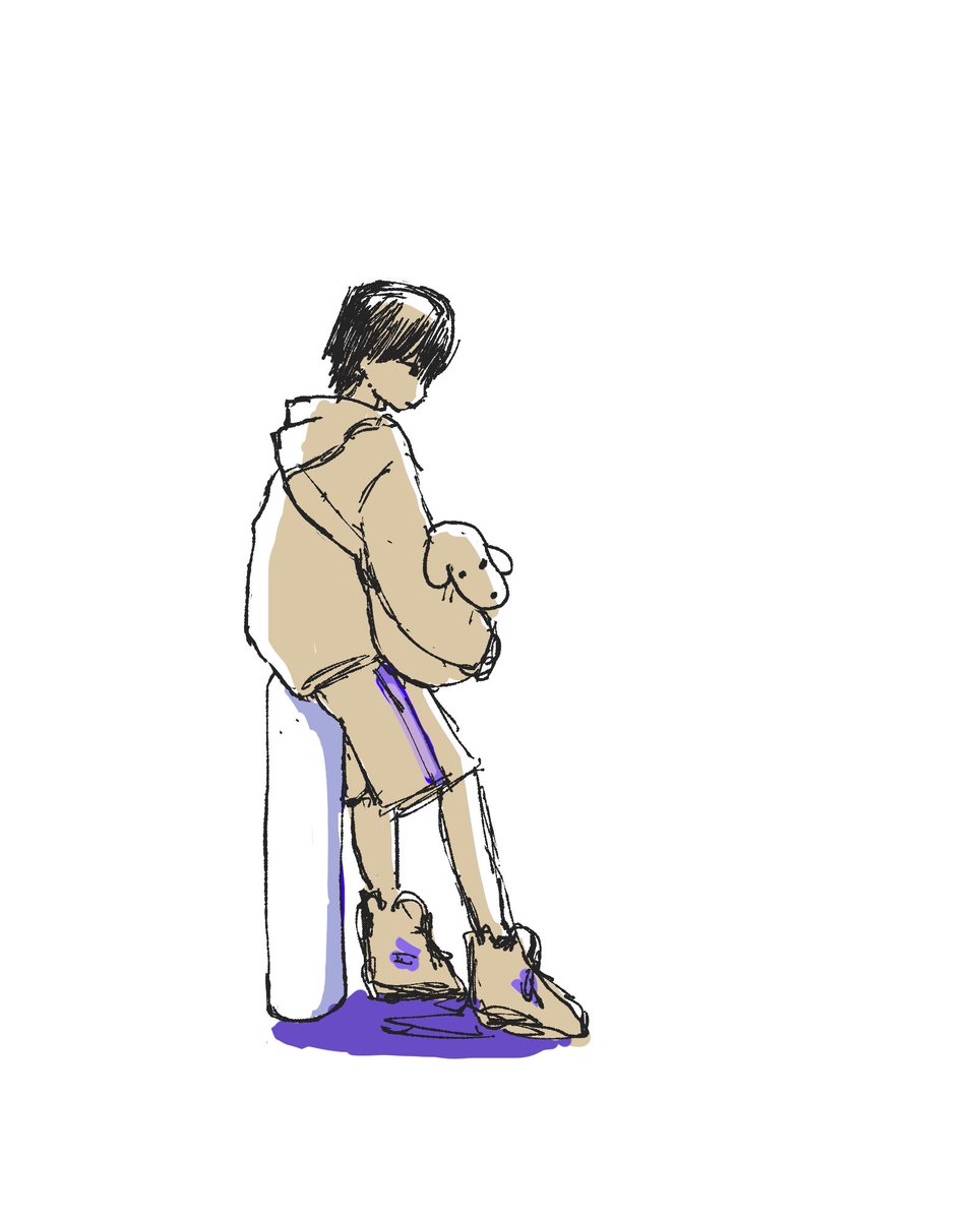 「2年くらい前に描いた絵、多分前Twitterにあげたとき違う色合いだったけど今見」|ふじい/コミティアW34aのイラスト