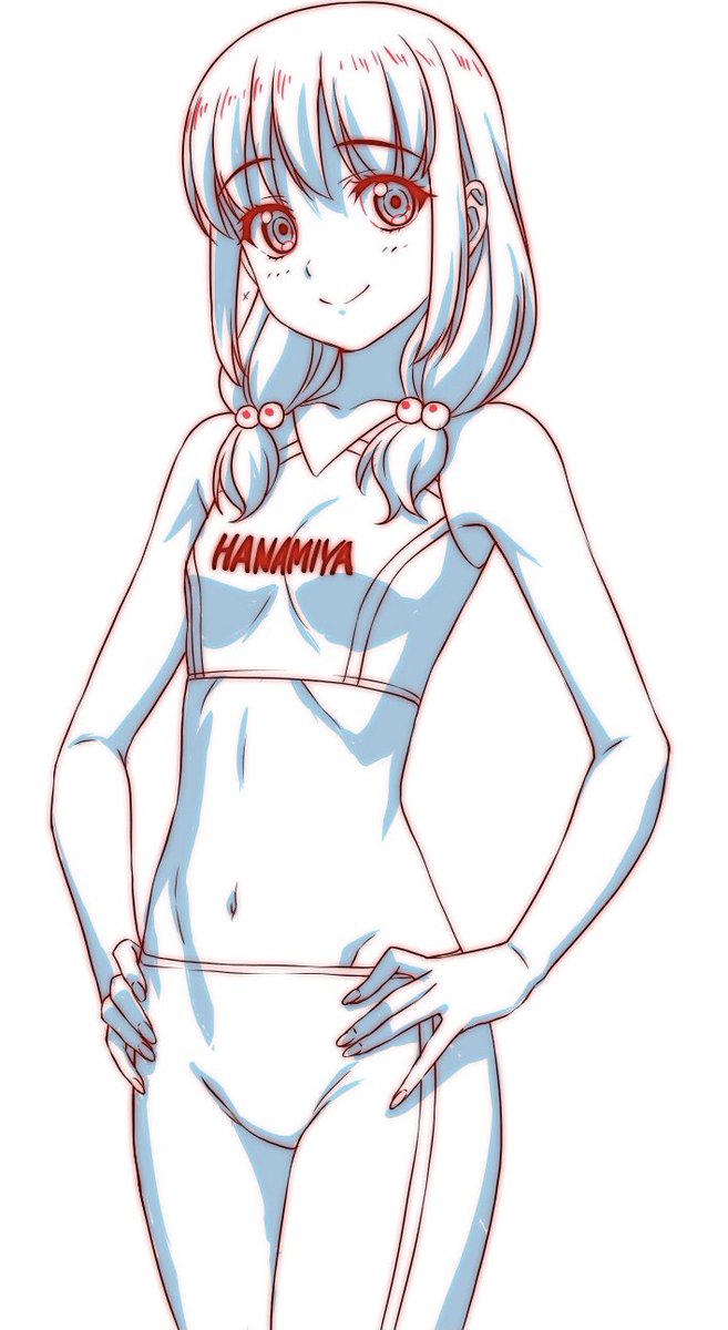 いわかけるの野々華。
後半の話数では、ののパイセンの学ラン服をいっぱい描いた思い出。 