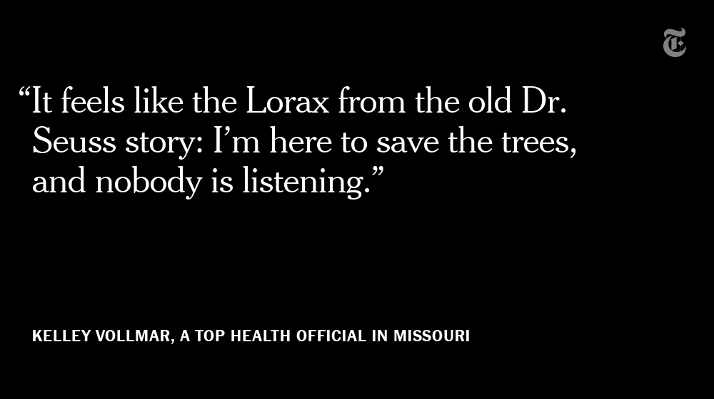 2. Science was sidelined at every level of government. More than 100 state and local health officials have been fired or have resigned since the beginning of the pandemic.  https://nyti.ms/3iouCJb 