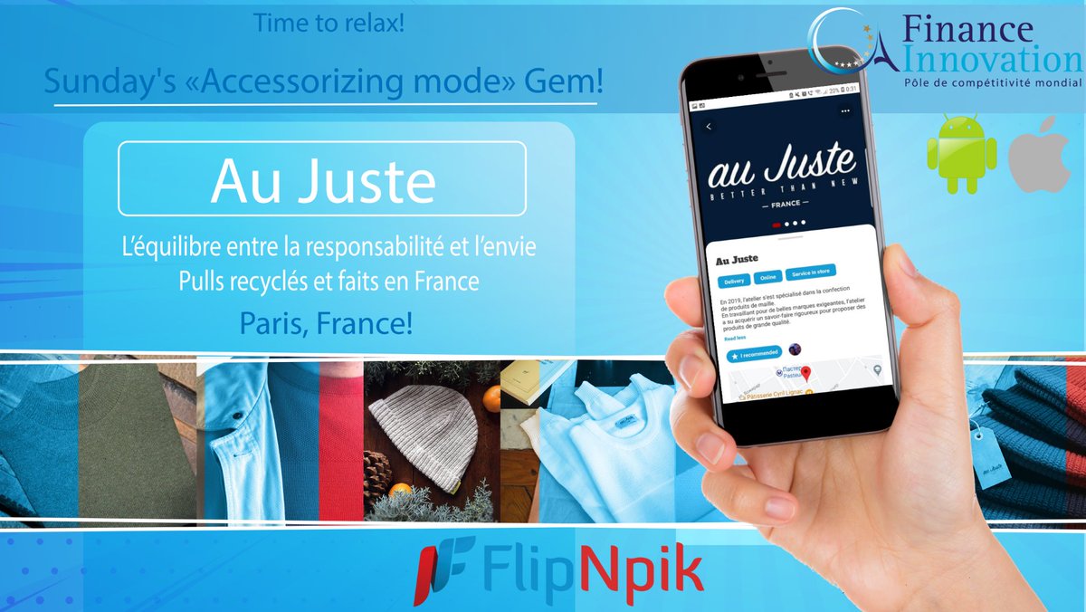 FlipNpik's tweet photo. Sunday’s «Accessorizing mode» Pik from Paris, France 🇫🇷
Visit 👕 Au Juste 👗 in our free app!
🐥 The balance between responsibility and envy 🌞 Recycled sweaters made in France
#flipnpik #aujuste #pullgris #maille #madeinfrance #moderesmonsable https://t.co/fQ5vXhJmR8