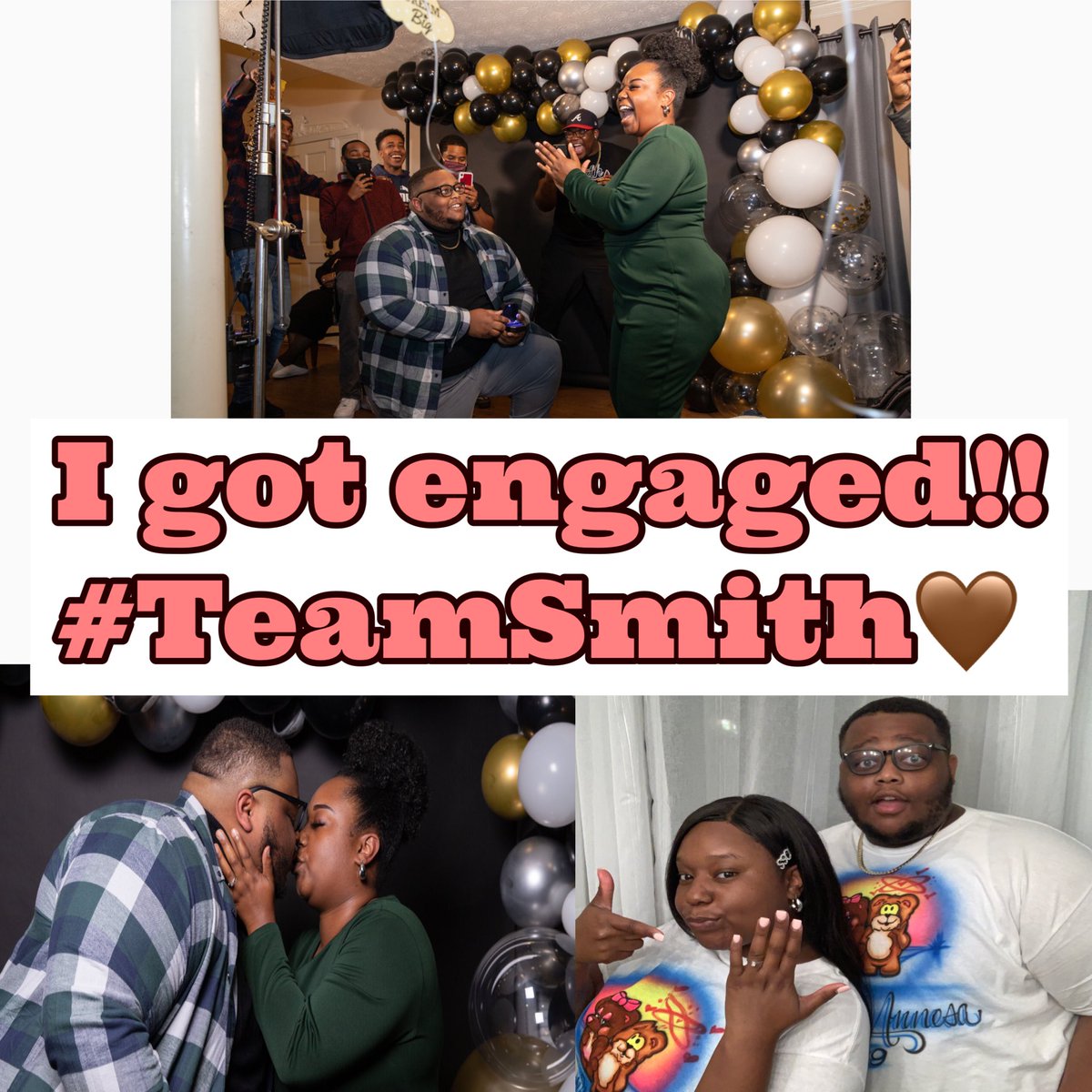 Check out our Engagement Story ! 👇🏾

THE PROPOSAL!I GOT ENGAGED!#TEAMSMITH youtu.be/OJY0U-Y2_7o