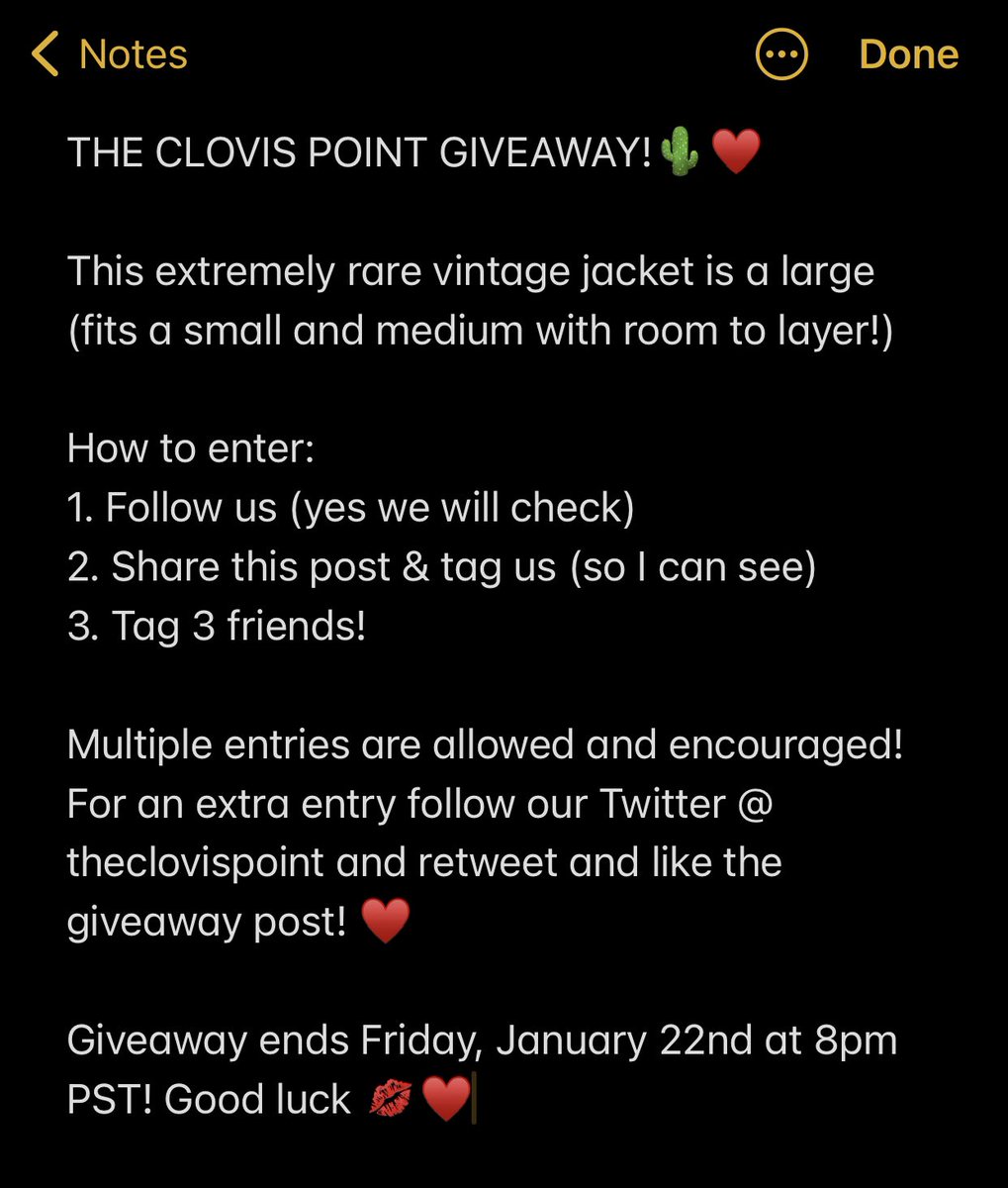 TheClovisPoint's tweet photo. The Clovis Point Instagram giveaway! Check for details ♥️ https://t.co/UQY2utmYW2