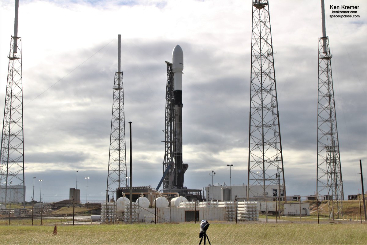 ken_kremer's tweet photo. Next #Starlink launch Mon Jan 18 at 845 AM ET: @SpaceX confirms liftoff from #pad39A - on 1st 8th flown 1st stage.
Last used @SiriusXM #SXM7 13 Dec 2020
Weather could be problematical for launch & droneship landing. I'll be watching from @NASAKennedy https://t.co/VByAsjaO1L