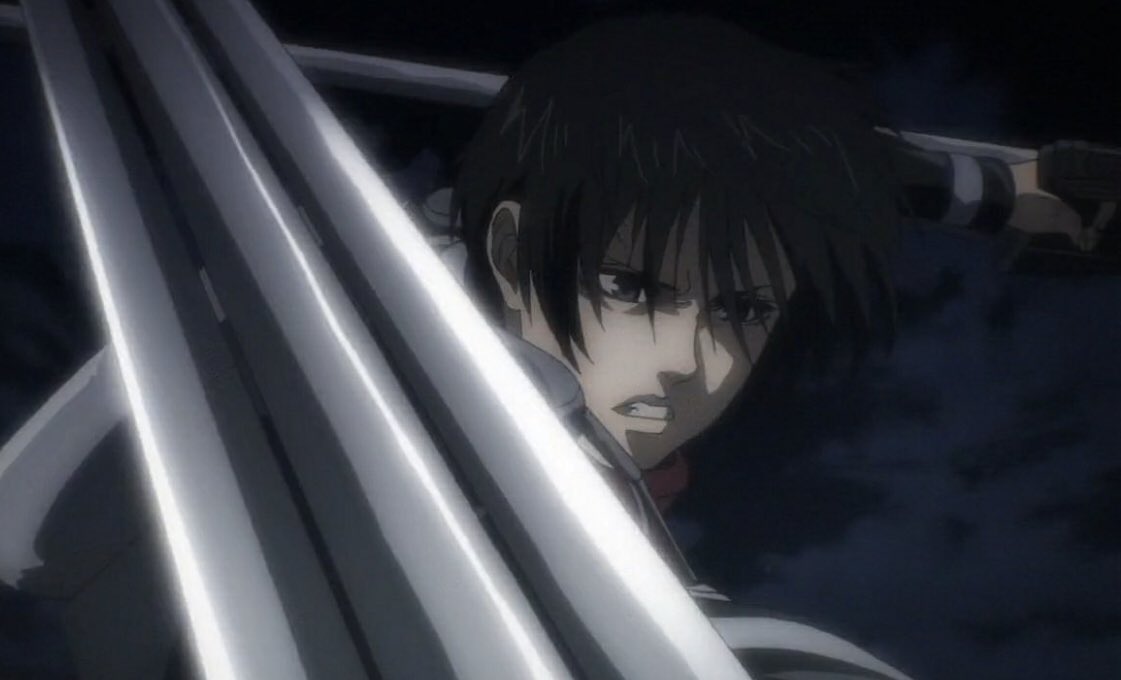 Mamivader's tweet photo. ‘Do it now, Mikasa’ 

#ShingekiNoKyojin https://t.co/BXJIKCG8uV