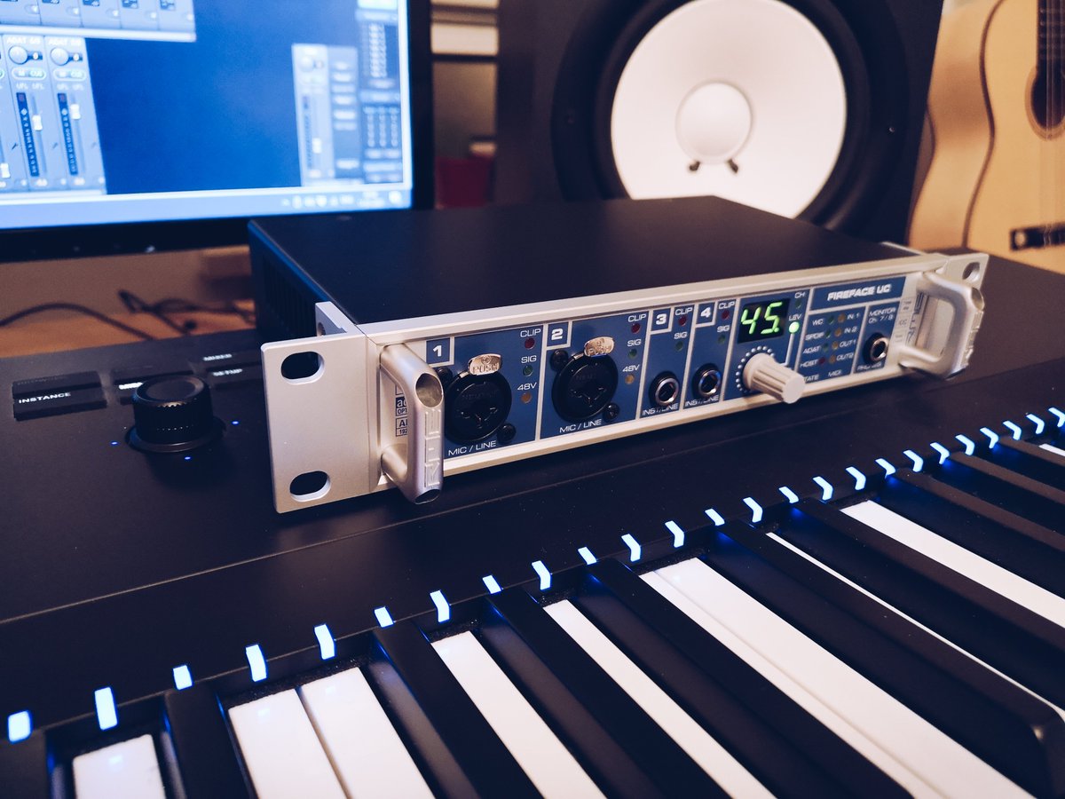 askiimusic's tweet photo. It was time for something serious. Gone are the days of driver crashes and ones hardware becoming "legacy" with all driver support dismissed.

@Rme_news

#musicproducer #studiohardware #RMEAudio https://t.co/rOJNpiZbCV