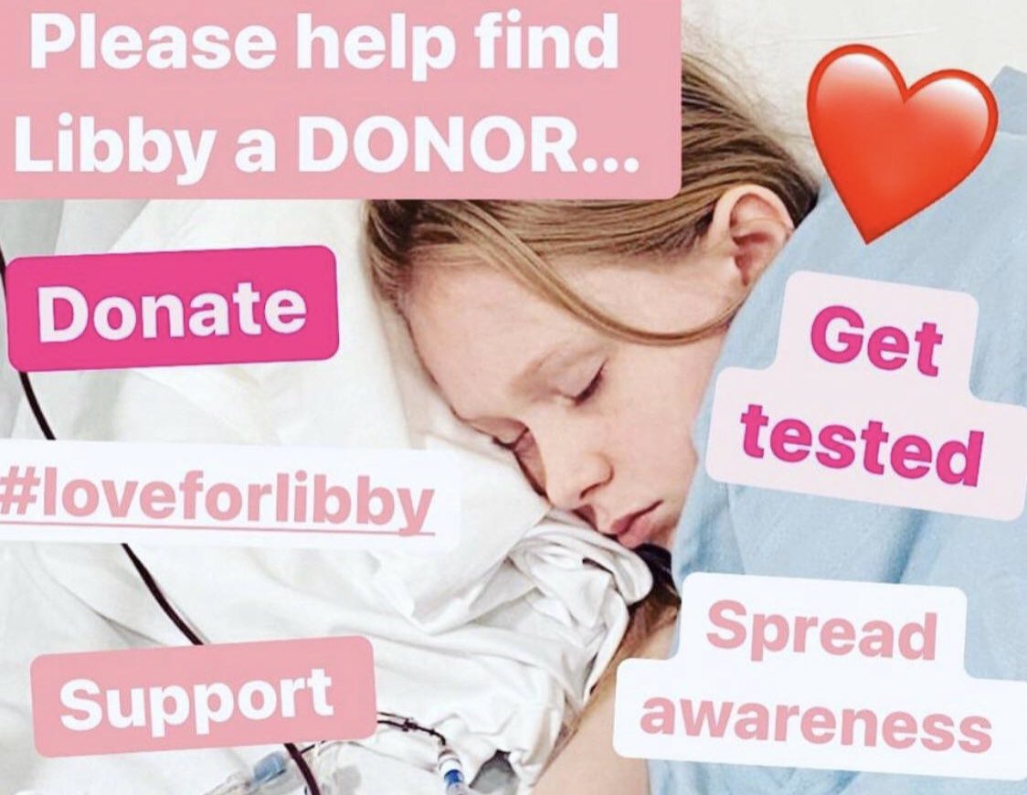 It’s so important young Libby finds a donor asap. A simple follow of @LoveLibby3 & share of this or one the tweets on that page,could help find that person & end this nightmare. For all donor info click linktr.ee/Libbys.lockdown If u have 5 followers or 5 million, please help 🙏🏽