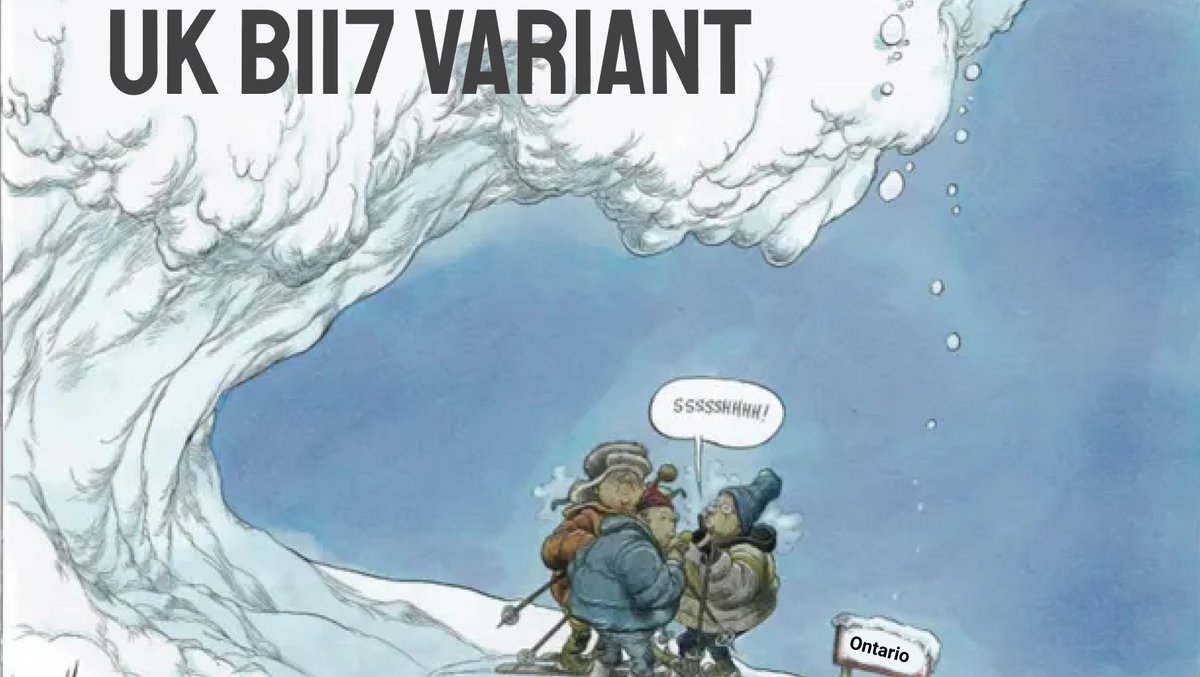 We are in a race against time. Not enough will be vaccinated in time if we let the UK variant loose in Ontario. It is ravaging Europe now We need to immediately:- Close international and provincial borders- Residential quarantine for return travelers (like Australia)
