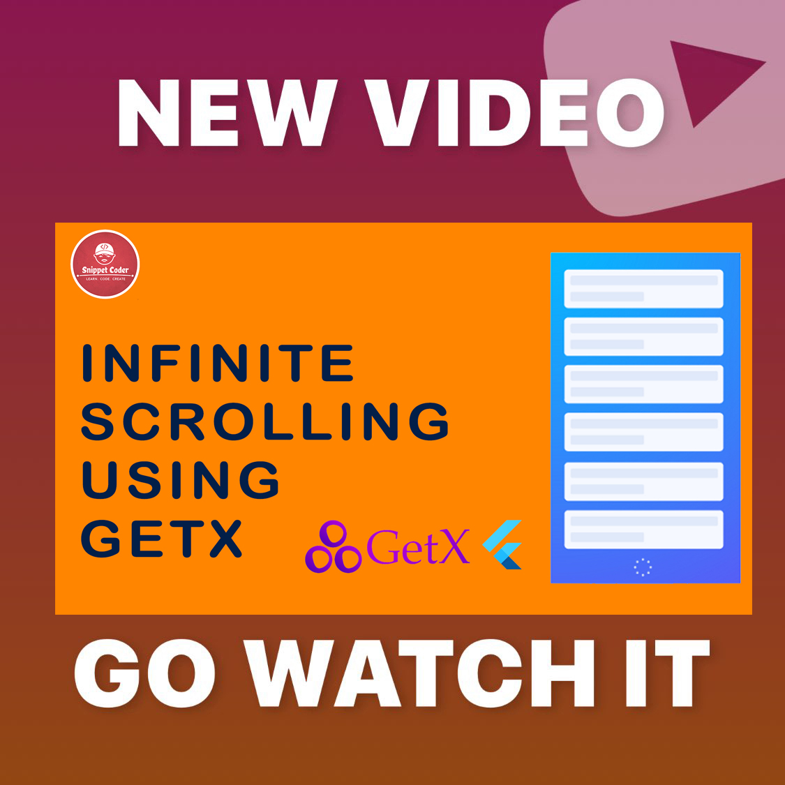 SnippetCoder's tweet photo. Flutter News Application using GetX and WordPress Custom API - EP 04 - Infinite Scrolling
https://t.co/2ZGQP8FEdR

#wordpress #flutter #flutterdev #newsapp #news #GetX #coding #SnippetCoder #100DaysOfCode #MobileApp #uiux #design #code #Developer #devlife https://t.co/90X57Utjbr