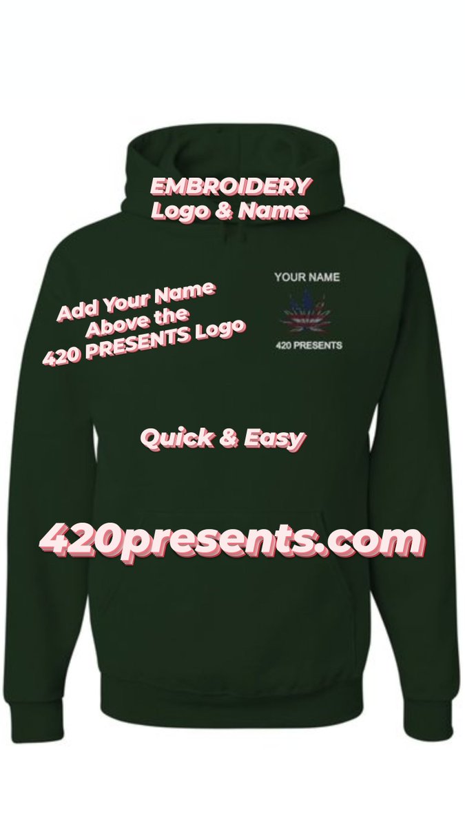 420presents's tweet photo. GET YOUR MERCHANDISE w/Embroidery Logo & Name!
Personalization Available
โข Add Your Name Above the 420 PRESENTS Logo. โข Add Your Logo & Company Name.
Quick & Easy
https://t.co/JfBXwnUAbf
#EnjoyTheLifestyle #420presents https://t.co/LFpFHGnyxw