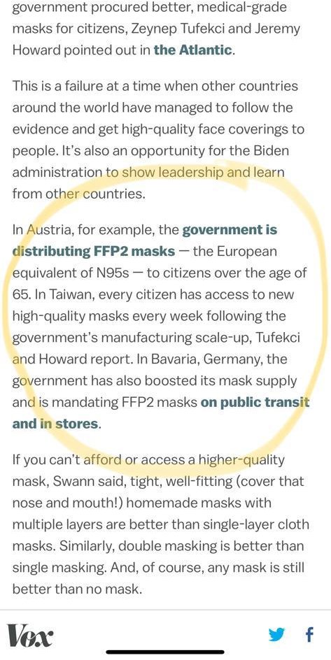 We also need to prepare to treat this as an airborne virus, as this new variant likely is. Like Austria, we need to distribute N95 masks to the public, focus on ventilation, and ask the public to avoid any indoor space until the Spring.