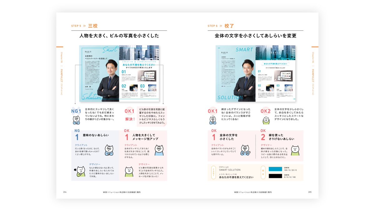irohazum_s's tweet photo. ＼ どうする？デザイン ／

ingectar-eさんの新刊📗「どうする？デザイン」18日本日発売です✨

上司ニシグチさんと共に紙面デザインを担当しました。

打合せから校了までクライアントとデザイナーの会話と事例をベースに解説しています。

お手に取っていただけると嬉しいです✨ https://t.co/VXhPokFtUw