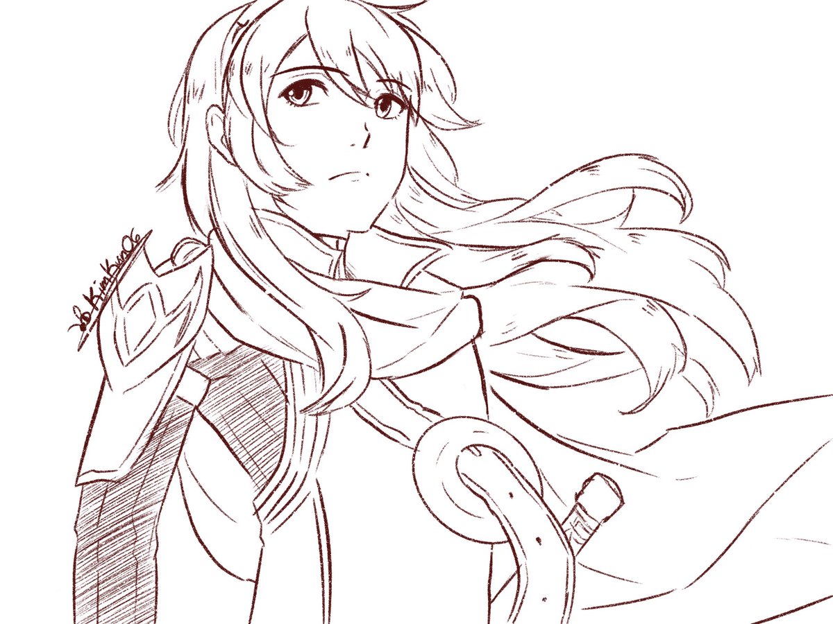 I have drawn Fire Emblem today. Tomorrow, who knows. 