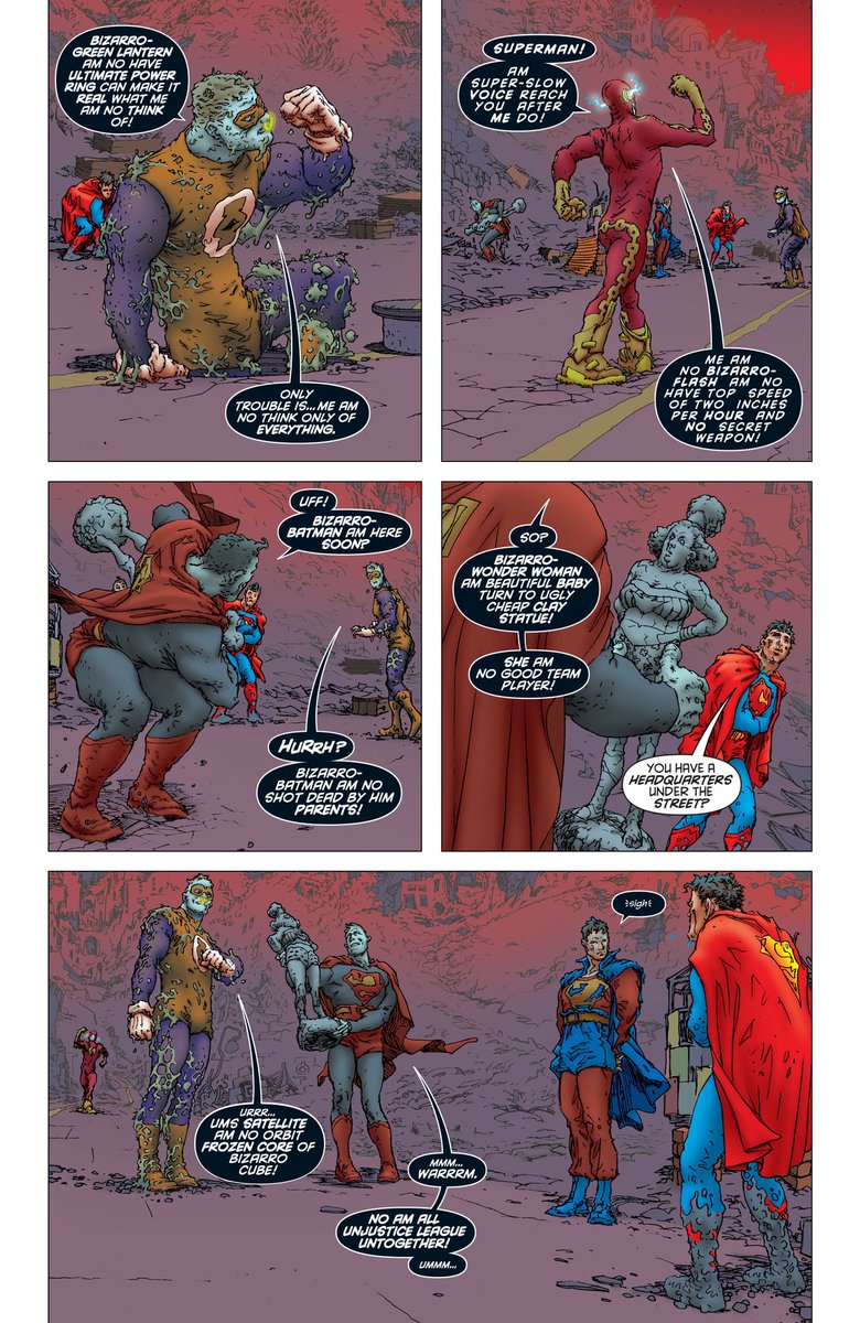 Also, just so I can bring up how good Quitely's art is! These Bizarro League designs are all fantastic!