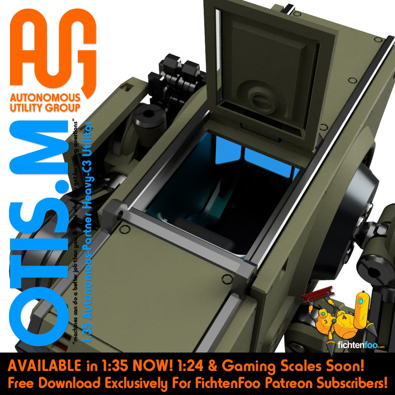 imechanika's tweet photo. New Patreon Subscriber Content Reward! The 1/35 scale Otis.M articulated mecha model kit is available exclusively to my current subscribers at the "Let's Make Something" tier and above for no additional charge. Visit https://t.co/jgujwdJxQP and subscribe to get access! https://t.co/oGimbV3uQN