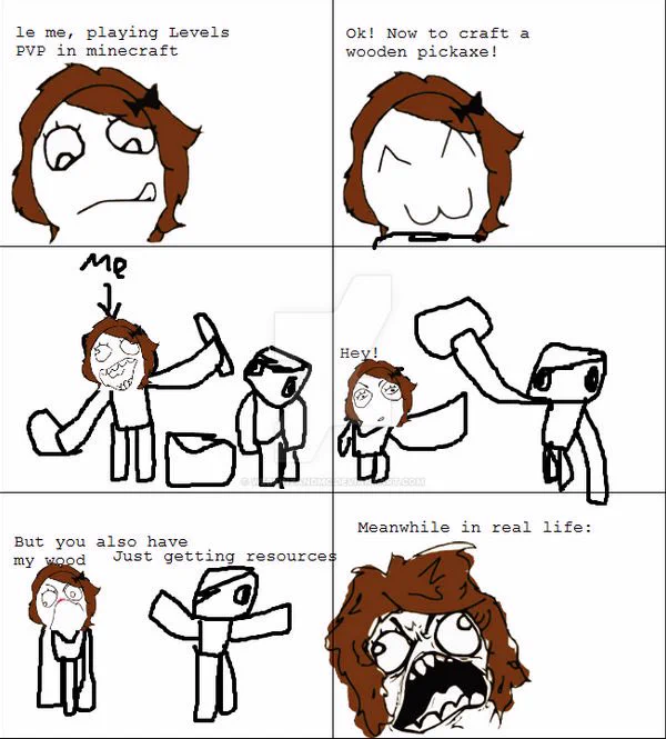 btw here's a rage comic i made in 2013i had no social life and resorted to making rage comics about my experiences in minecraft. depressing 