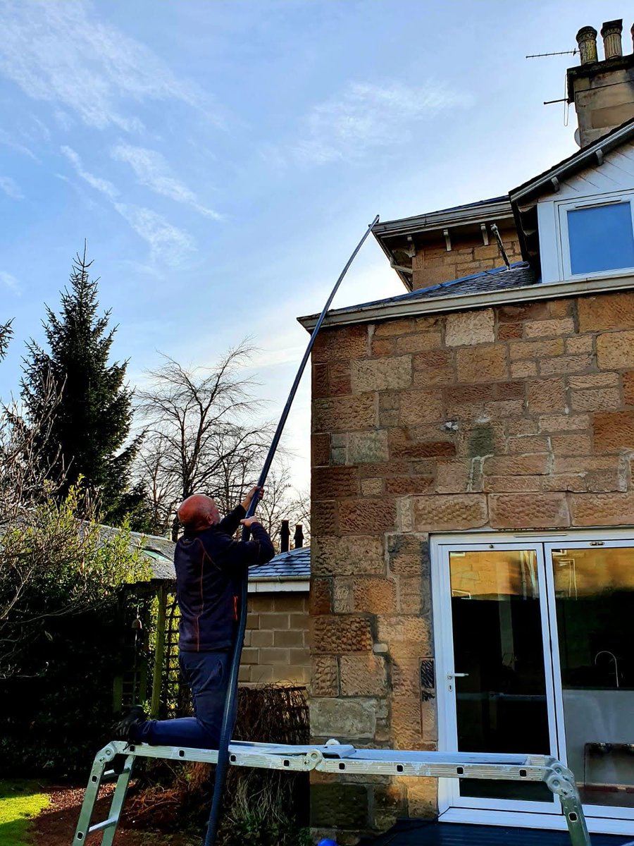 Used a #skyvac today from @spinaclean to clear a blocked and overflowing gutter which was inaccessible with a ladder - worthwhile purchase.