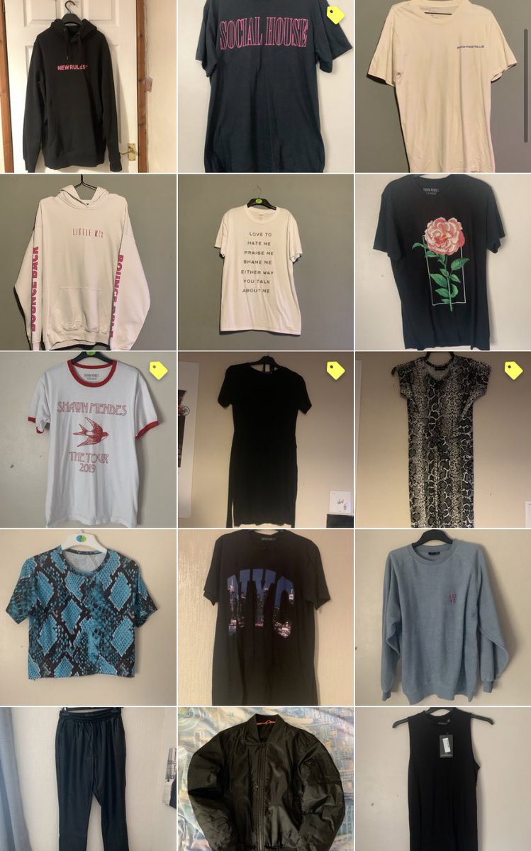 fakeweirdsmile's tweet photo. Selling everything cheap or even taking offers as i want it all gone. ordinary clothes and merch including shawn mendes, little mix and new rules 

https://t.co/gRiwlVXc15 https://t.co/w2oDfVa83W