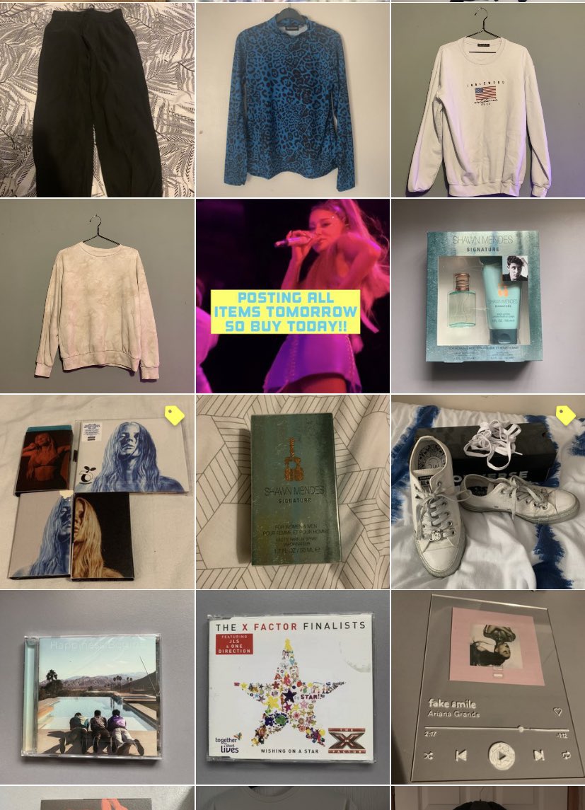 fakeweirdsmile's tweet photo. Selling everything cheap or even taking offers as i want it all gone. ordinary clothes and merch including shawn mendes, little mix and new rules 

https://t.co/gRiwlVXc15 https://t.co/w2oDfVa83W