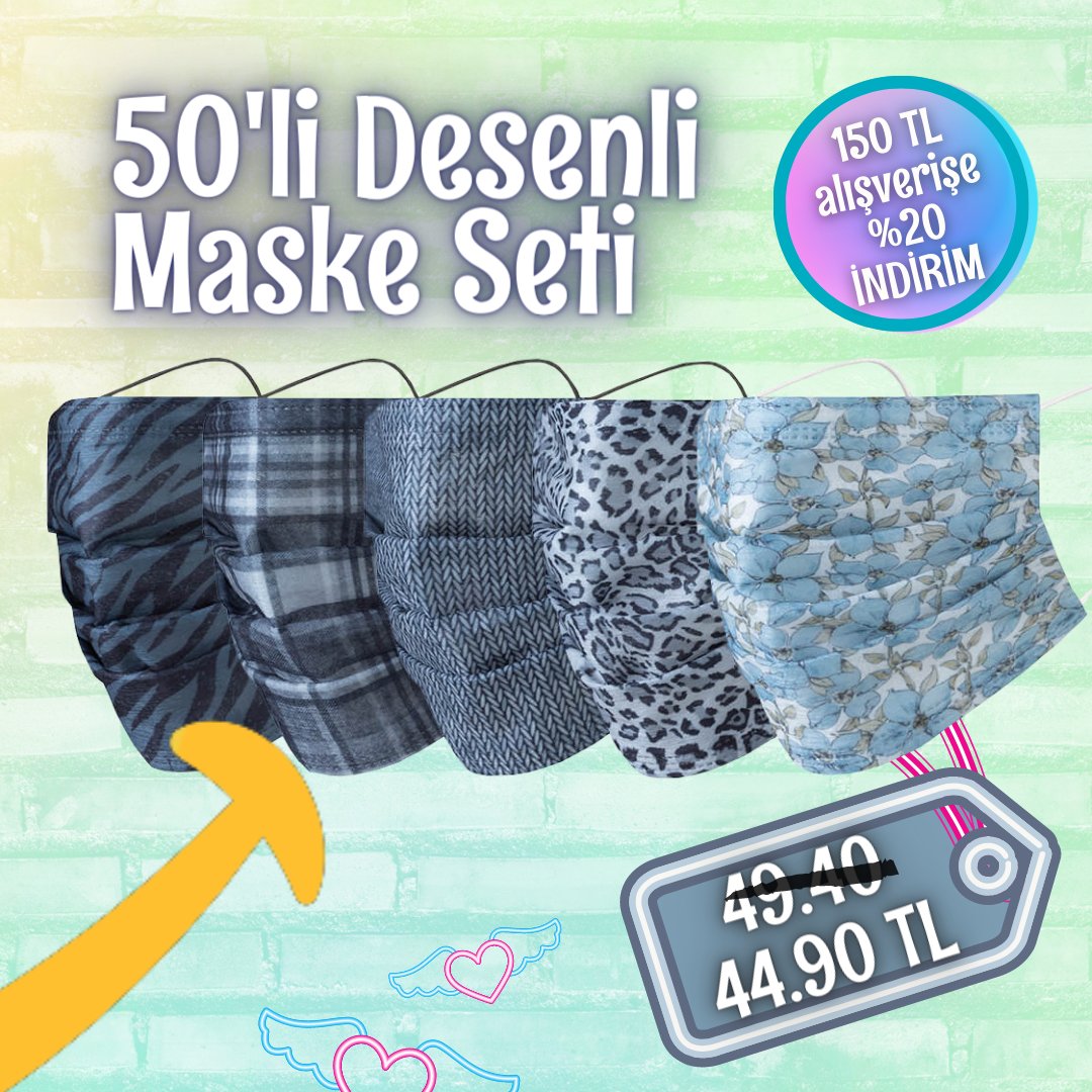 mutlumaskecom's tweet photo. Harika desenleri ile hem güvenli hem #mutlumaske 😍😍 https://t.co/c5AMkbRsp7