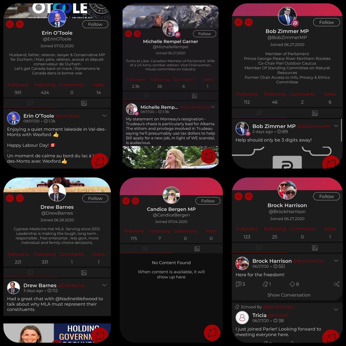 It’s not just that prominent federal & provincial  #Conservatives were on  #NaziTwitter, aka  #Parler, but that when there was an assassination attempt on the Canadian Prime Minister by a radicalized RW disinformation & conspiracy believer, Cons were silent...or worse  #cdnpoli  #CPC