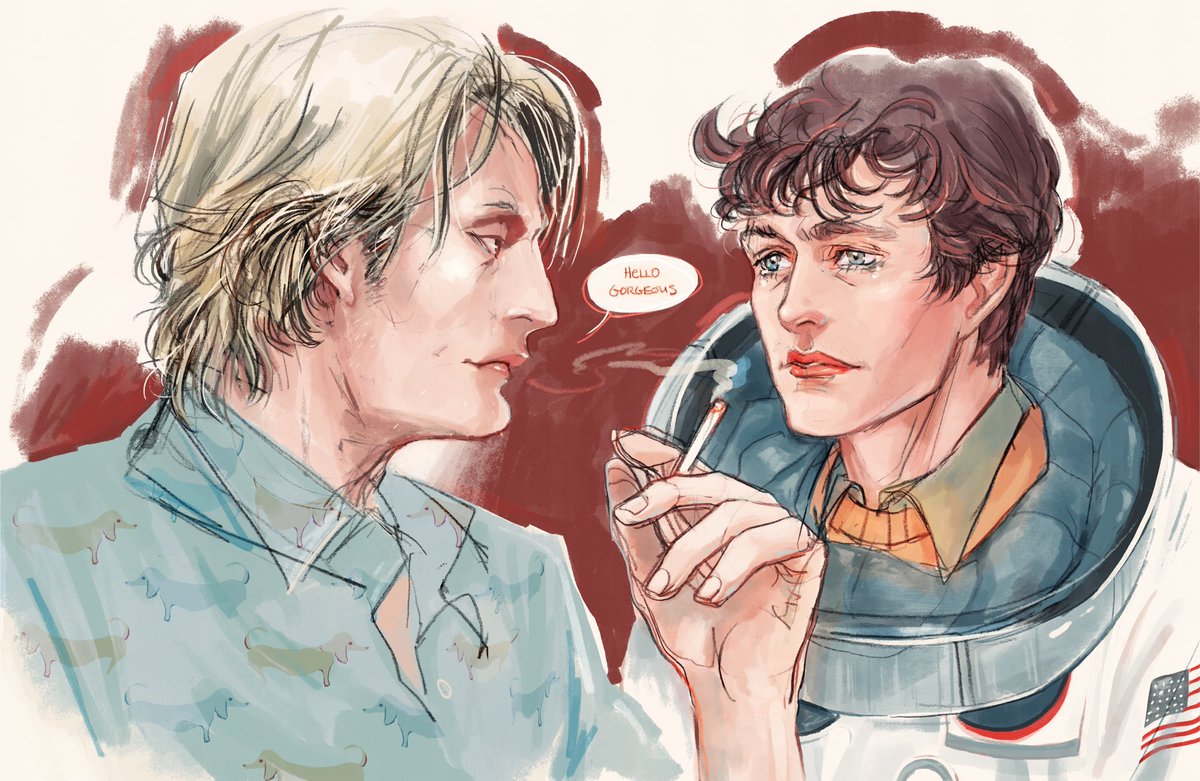 Nigel x Adam Raki 😉🔭🚀🌌#spacedogs #nigel #adamraki  #hannigram #hannibal #heu #hannibalextendeduniverse