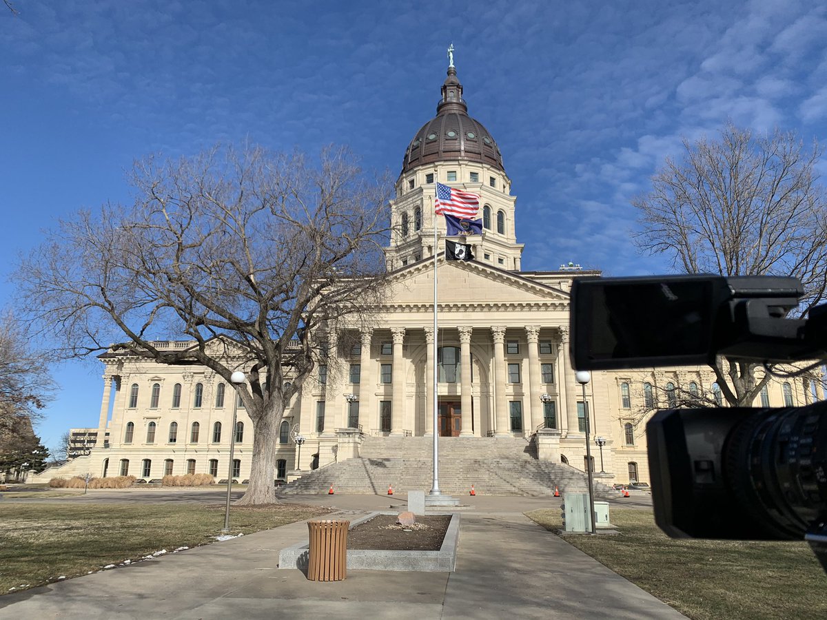 LindleyLund's tweet photo. I’m at the Kansas State Capitol, where there were conversations of a protest happening at noon today. Currently no one has arrived except for media. #KSLeg #KansasProtest https://t.co/5EgLj69zcs