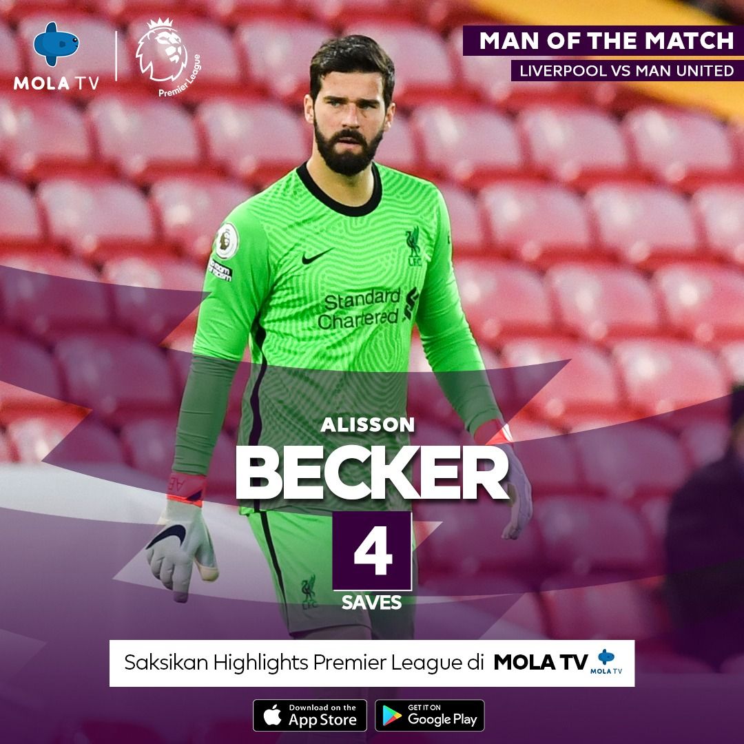 my_supersoccer's tweet photo. Tembok keras Anfield.⭐️ 

Saksikan cuplikan aksinya di Mola TV!
https://t.co/4xiF5RlSJJ

#LIVMUN
#EPLdiMolaTV https://t.co/jSZkCfNuyu