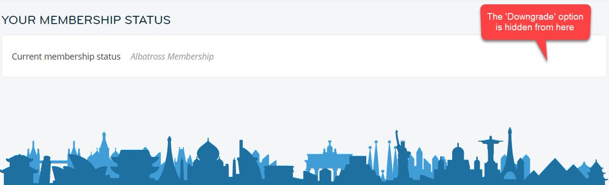  @harrybr FYI,  @Internationsorg website uses  #darkpatterns in case a user doesn't want to pay for the automatically renewed membership subscription. It's not possible to downgrade to "basic" membership or to delete the profile. Access to the profile is disabled.  #ransom  #scam