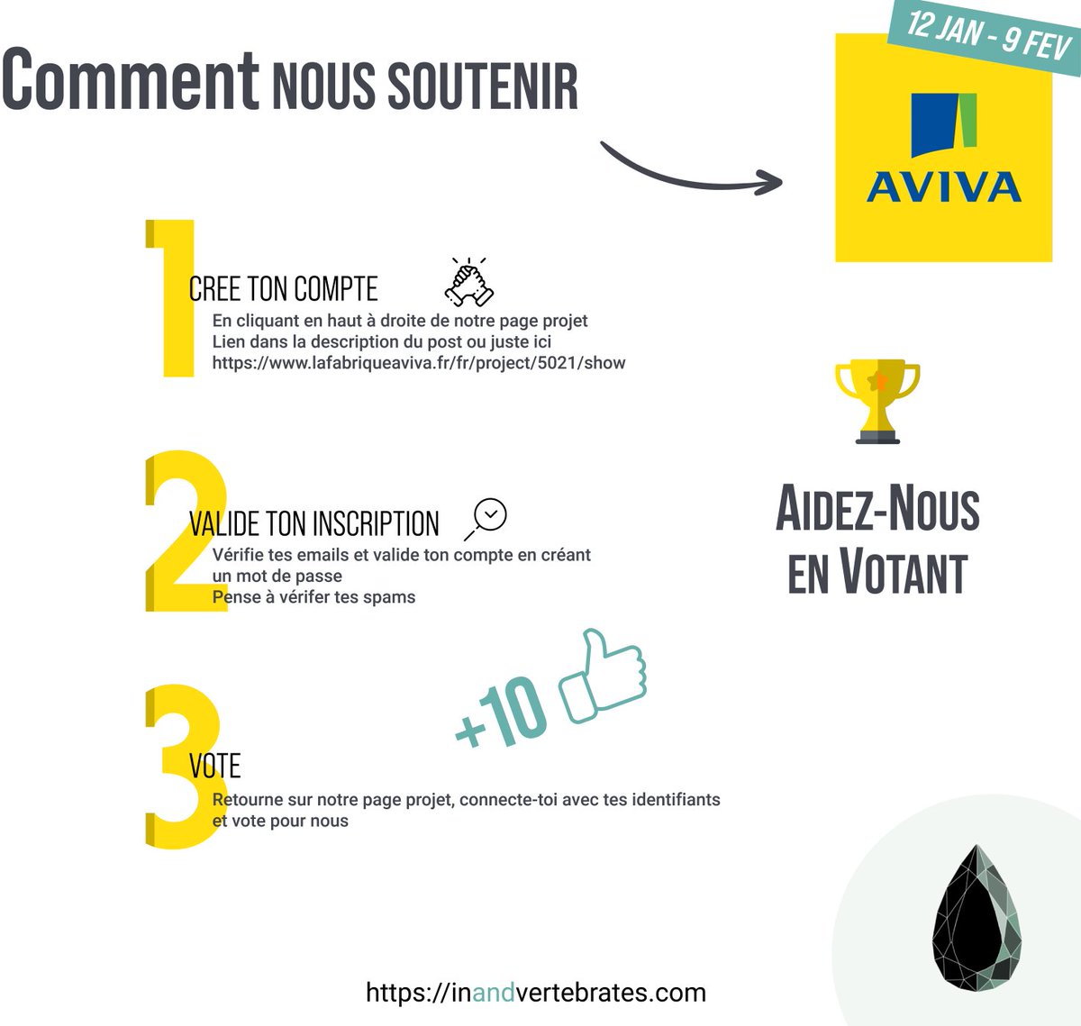 Raph_Lenoble's tweet photo. Le #concours @LaFabriqueAviva n’est pas terminé 
👉🏻 https://t.co/5VcXlZEP7K
Si tu rencontres des problèmes dans l’inscription vérifie tes spams 😉
#LaFabriqueAviva https://t.co/ooRfYHYrQF
