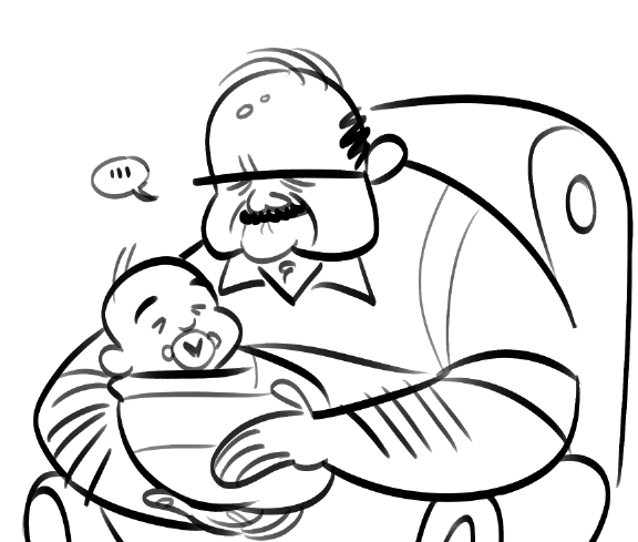 Me as a grandpa #doodle #cartoon #comic 