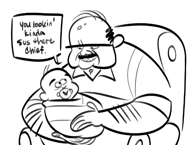 Me as a grandpa #doodle #cartoon #comic 