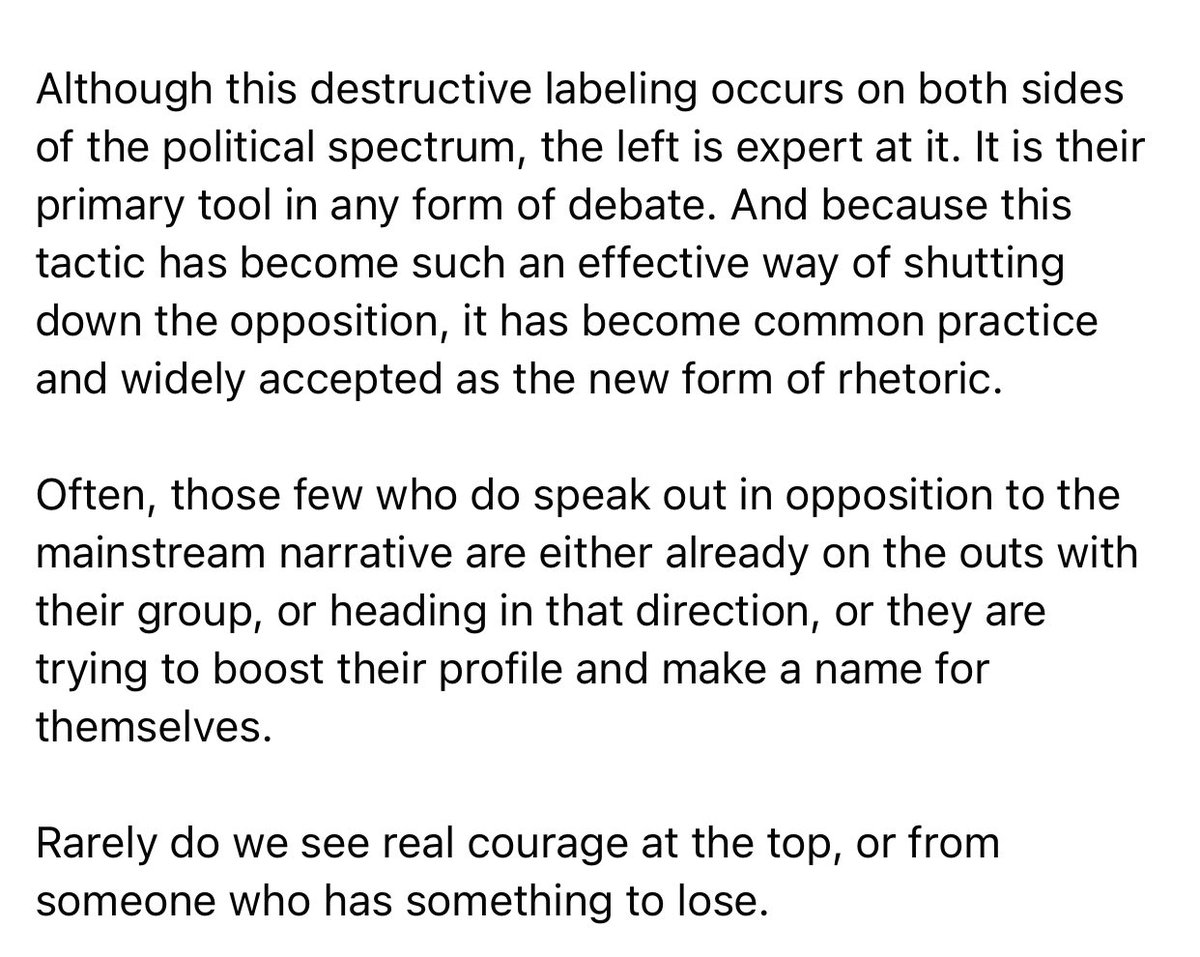 There’s been a growing deficit of courage in this country. Here’s my kick at the can explaining why:
