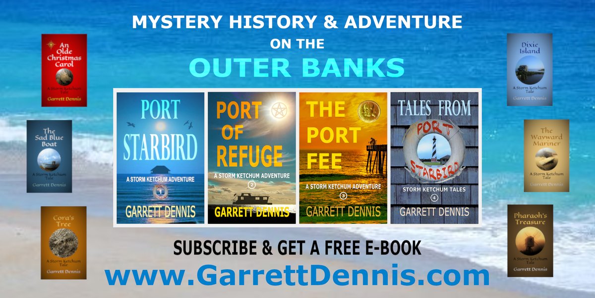 PortStarbird's tweet image. #FREE #KU #BEACHREADS
I write #island #mystery &amp;amp; #adventure stories set on the N.C. #OuterBanks. If that floats your boat, check out my #books &amp;amp; #audiobooks sometime @ GarrettDennis.com!
#OBX #BrozyMystery #iartg #asmsg #bynr #BookBoost #indiebookpromos #ian1 #AuthorUpROAR